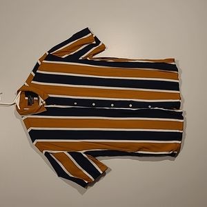 Zara. Men's striped button up shirt
